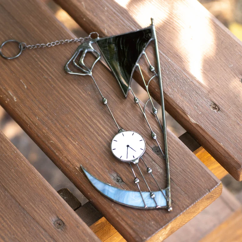 🎃Grim Reaper Stained Glass Suncatcher💀