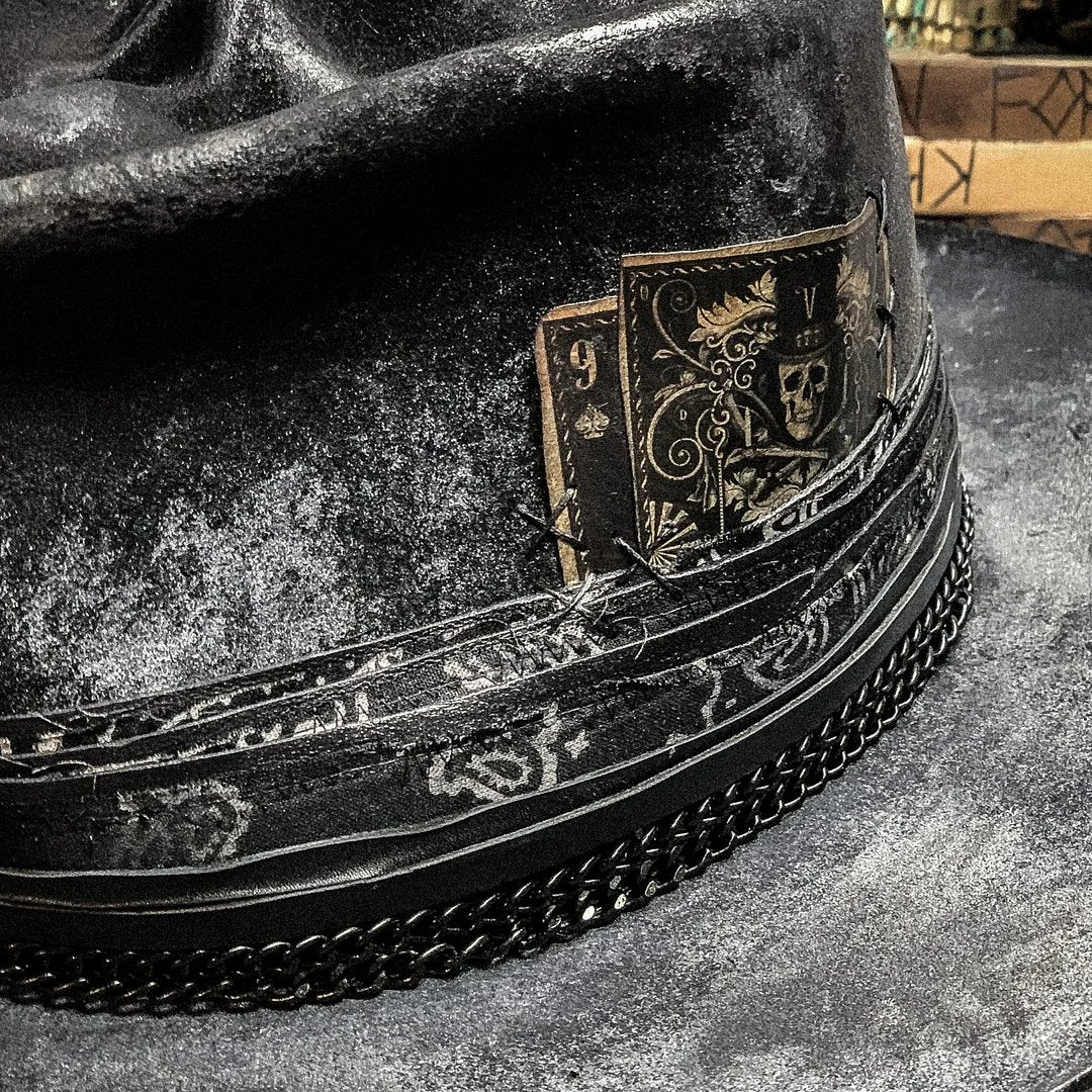 💀"Harvester of Sorrow" Handmade Skull Hat