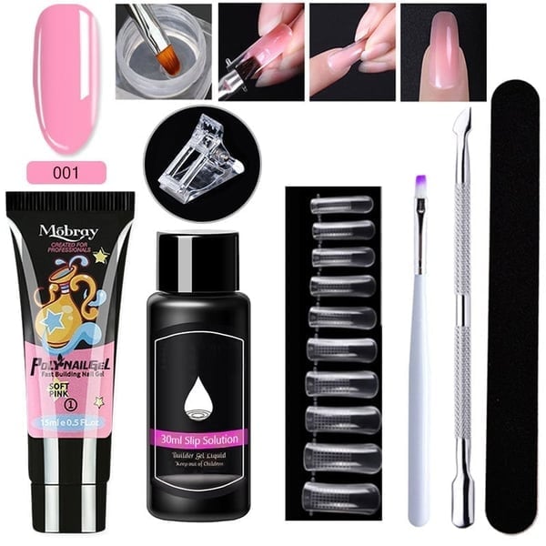 Luxury Crystal Nail Extension Gel Set
