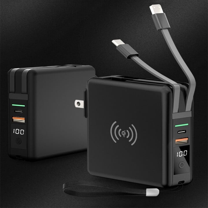 🔥🔥🔥Wireless Super Charge 5 in 1 Power Bank