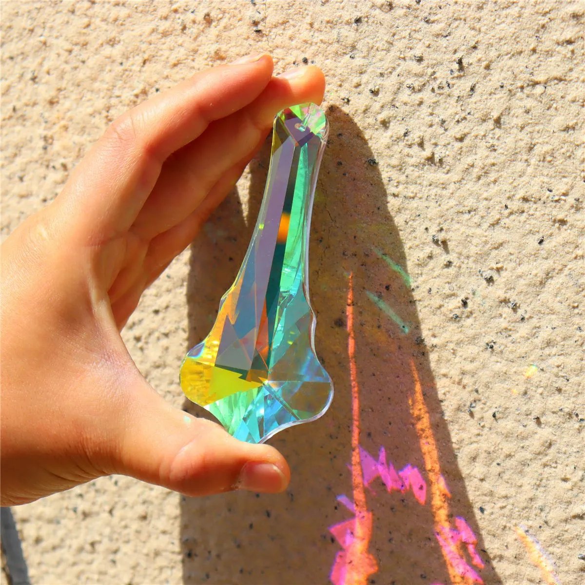 Large Hanging Crystal Prism Suncatcher