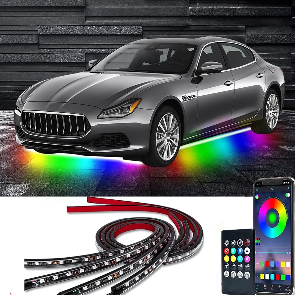 🔥🔥 2023 Car Chassis Flexible RGB Waterproof LED Strip Lights