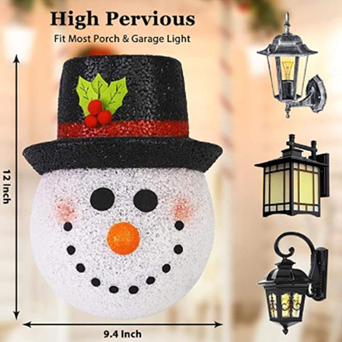 Snowman Porch Light Cover