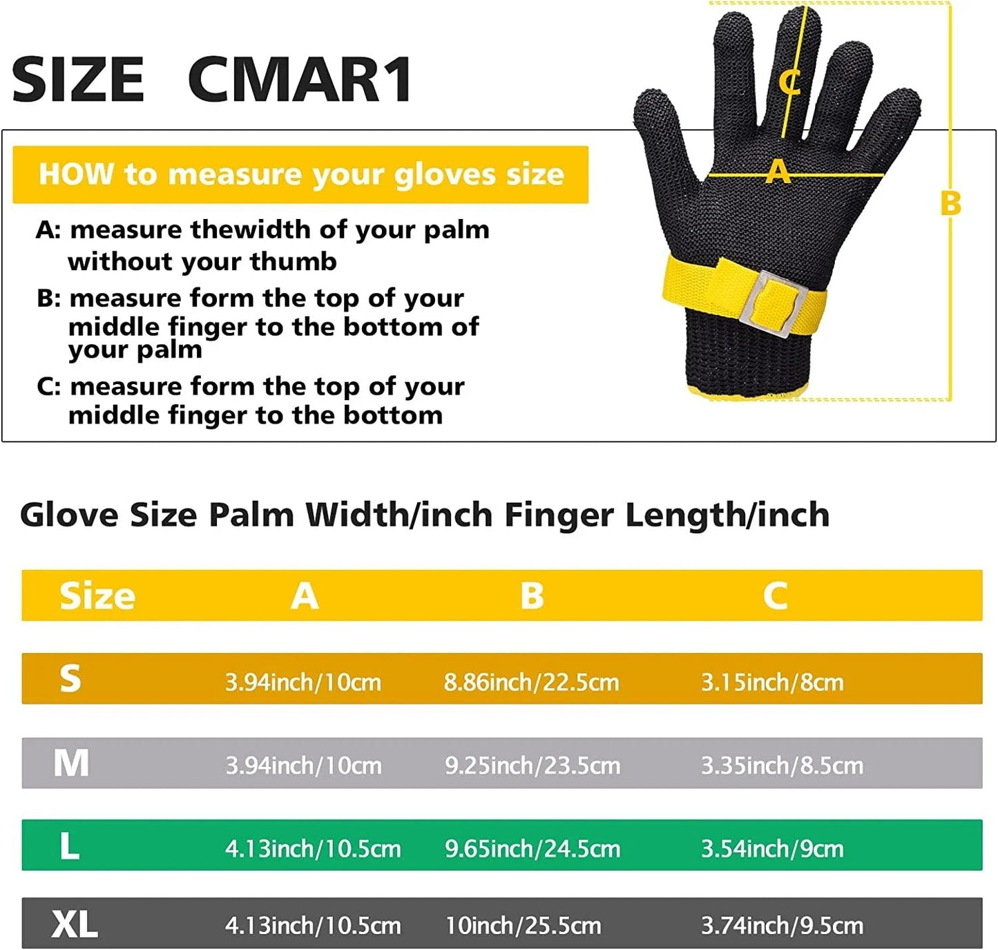 🔥Food Grade Stainless Steel Mesh Metal Glove