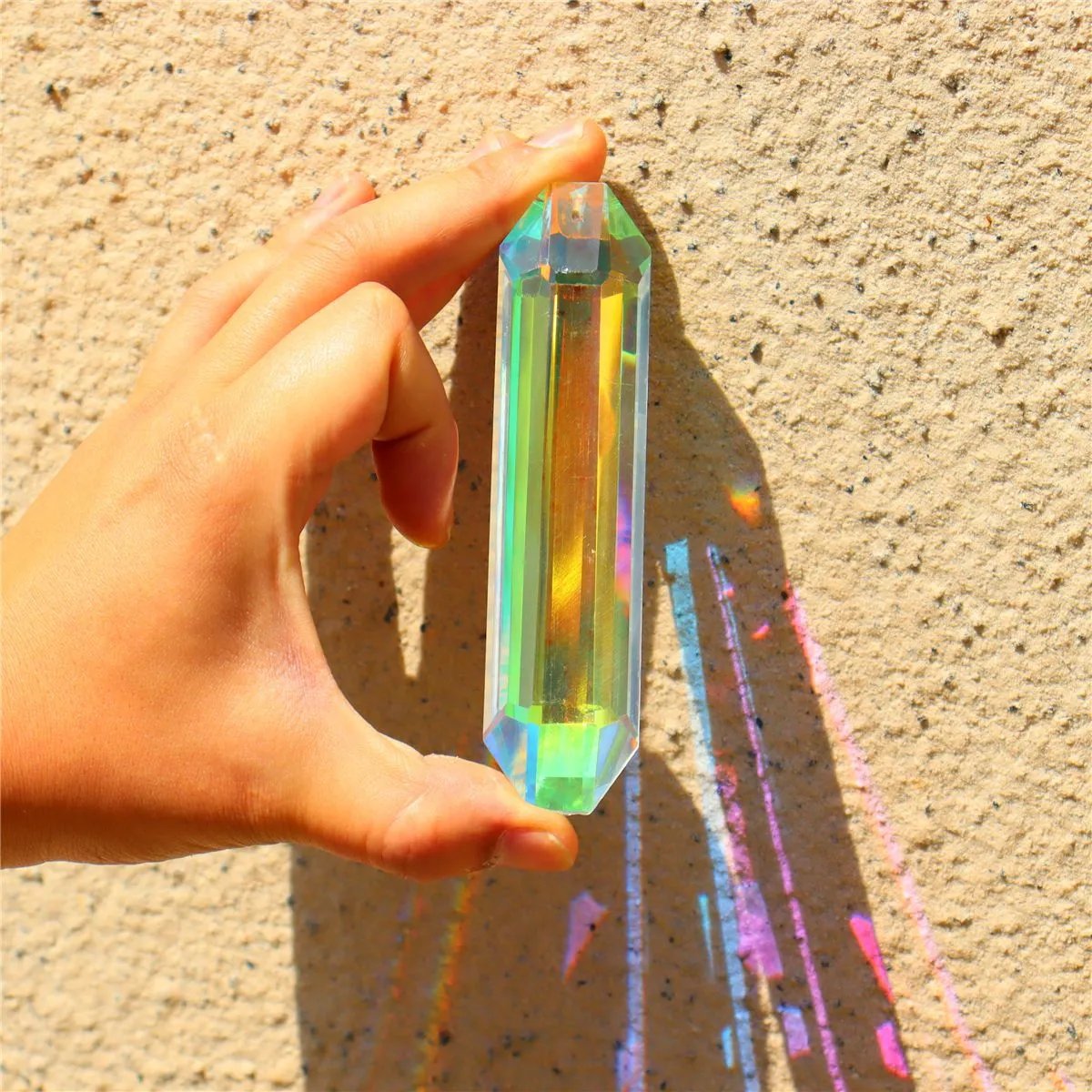 Large Hanging Crystal Prism Suncatcher