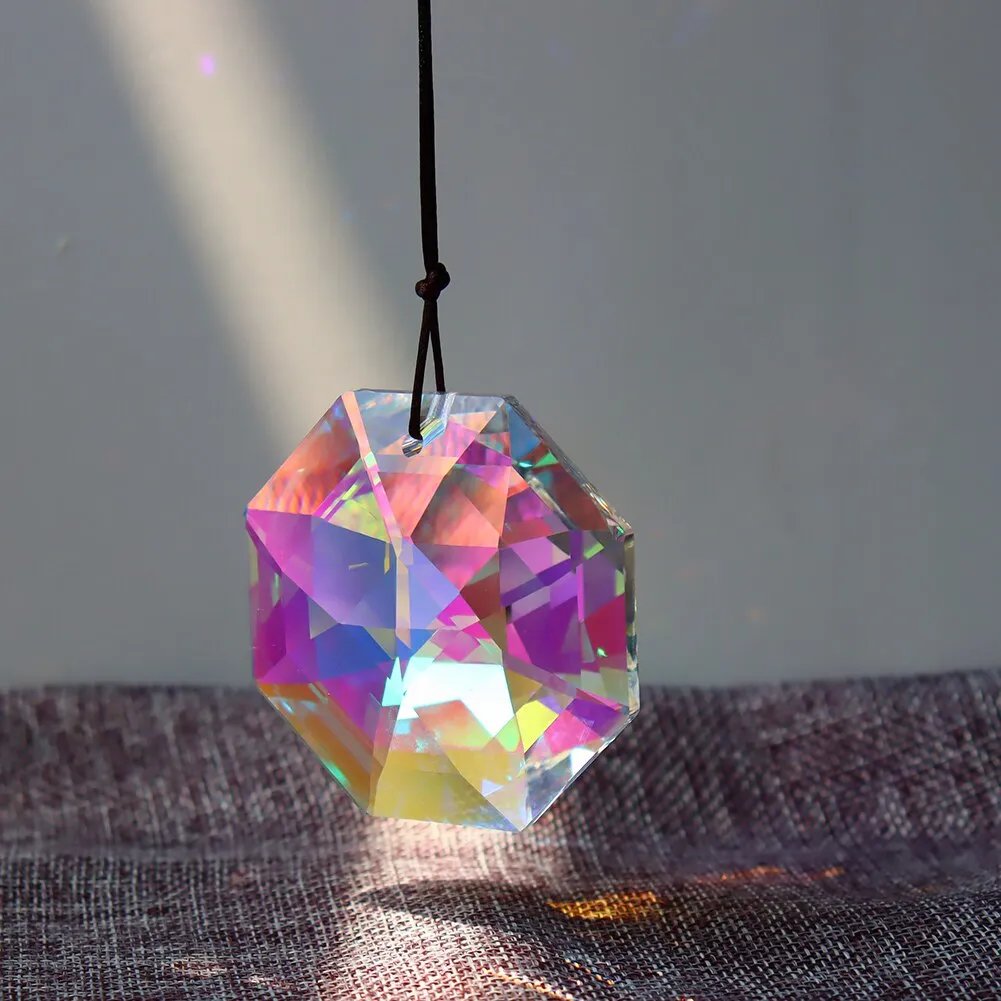 Large Hanging Crystal Prism Suncatcher