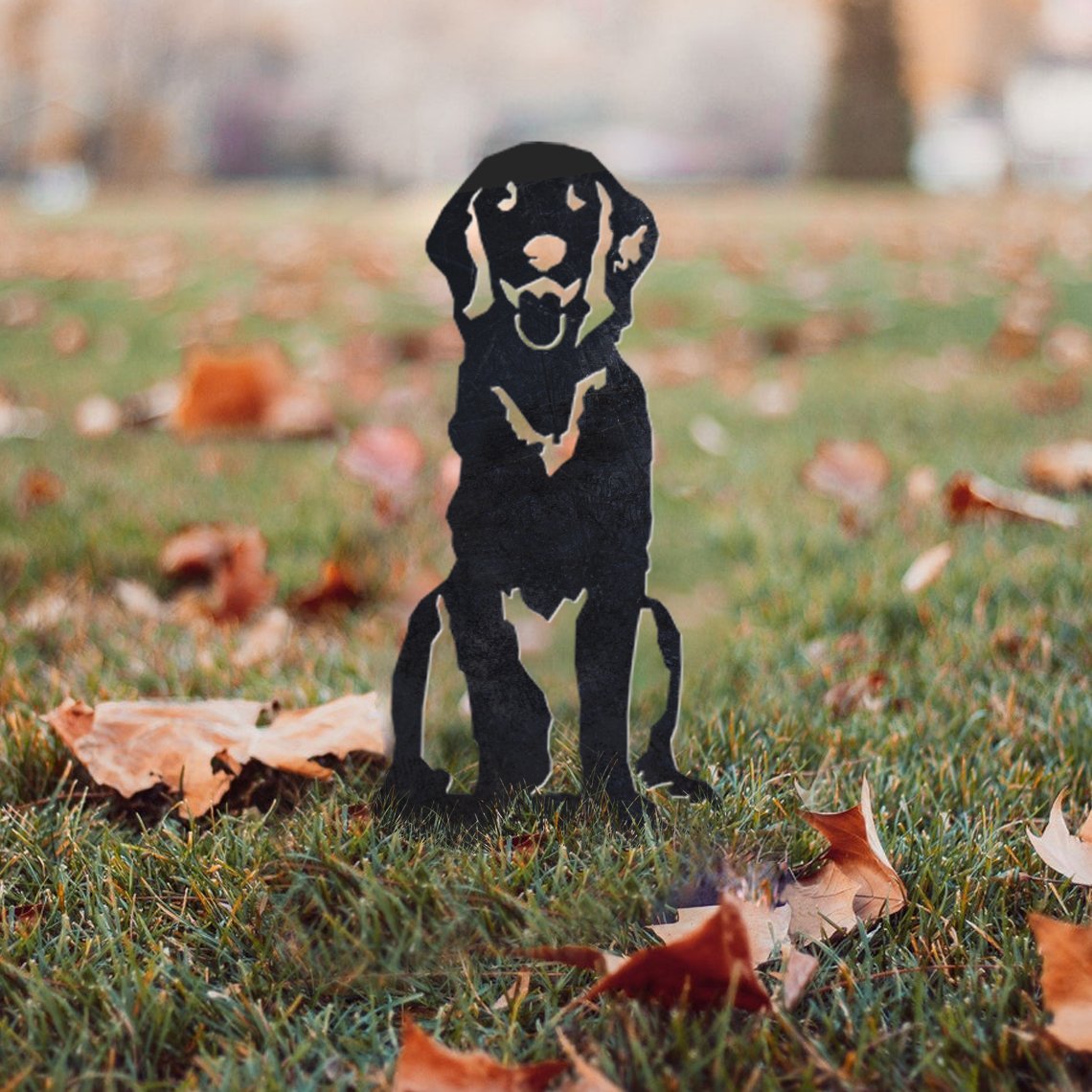 Flat Coated Retriever Metal Silhouette