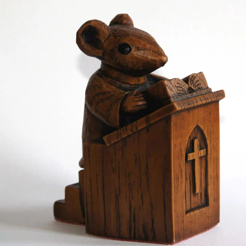 💓Mother's Day Gift-Church Mouse - The Vicar in the Pulpit
